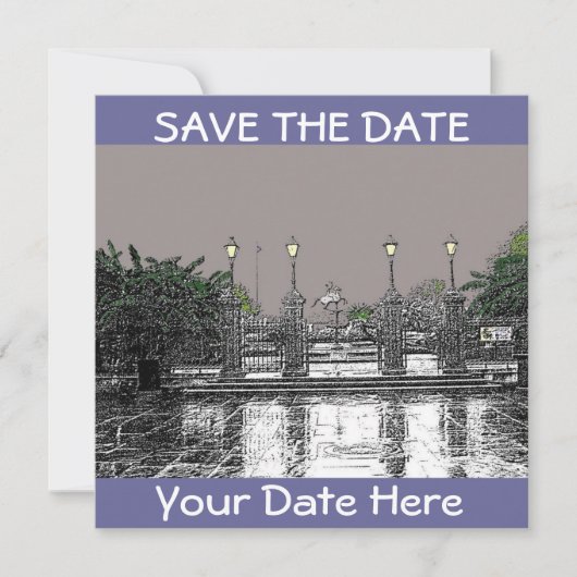 Activiteiten in de omgeving van DATE-Jackson Squar Save The Date (Voorkant)