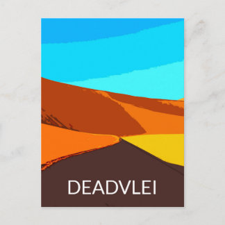 Activiteiten in de omgeving van Deadvlei Namibia T Briefkaart