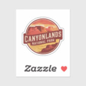 Activiteiten in de omgeving van Desert of Canyonla Sticker (Vel)