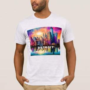 Activiteiten in de omgeving van Detroit Skyline Gr T-shirt