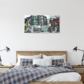 Activiteiten in de omgeving van Downtown Madison, Canvas Afdruk (Insitu (Slaapkamer))