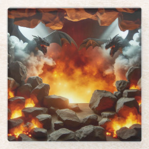 Activiteiten in de omgeving van Dragon's Cave Art Glazen Onderzetter