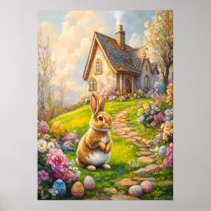 Activiteiten in de omgeving van Easter Bunny Flowe Poster