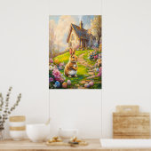 Activiteiten in de omgeving van Easter Bunny Flowe Poster (Keuken)
