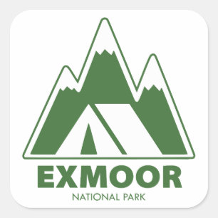 Activiteiten in de omgeving van Exmoor National Pa Vierkante Sticker