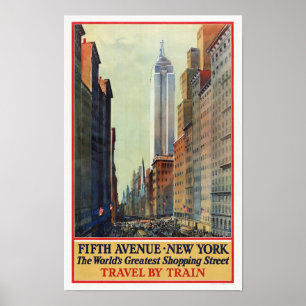 Activiteiten in de omgeving van Fifth Ave, New Yor Poster