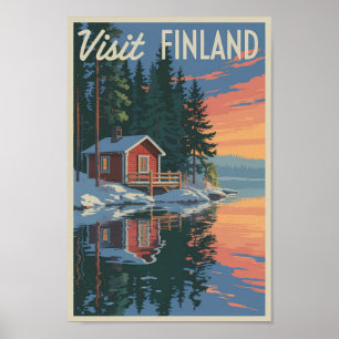 Activiteiten in de omgeving van Finland Lake Trave Poster