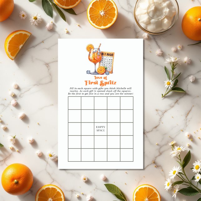 Activiteiten in de omgeving van First Spritz Vrijg (Love at First Spritz Bridal Shower Bingo Game)
