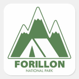 Activiteiten in de omgeving van Forillon National Vierkante Sticker