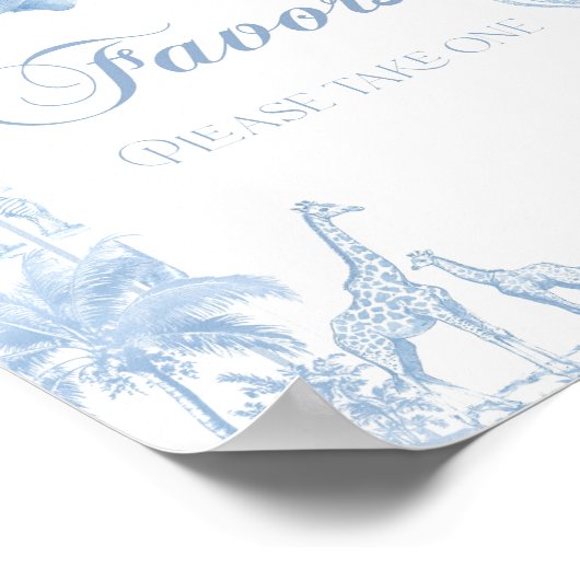 Activiteiten in de omgeving van Fovors Blue Toile Poster (Hoek)