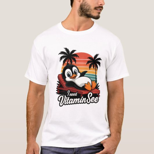Activiteiten in de omgeving van Funny Beach Pengui T-shirt (Voorkant)