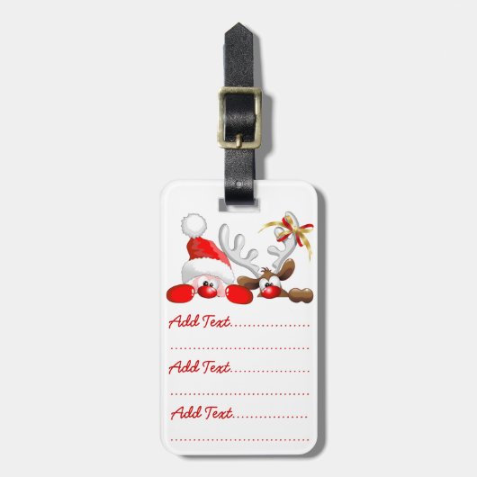 Activiteiten in de omgeving van Funny Santa and Re Bagagelabel (Voorkant verticaal)