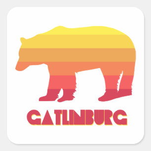 Activiteiten in de omgeving van Gatlinburg Tenness Vierkante Sticker