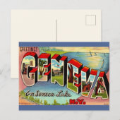 Activiteiten in de omgeving van Geneva Seneca Lake Briefkaart (Voorkant / Achterkant)