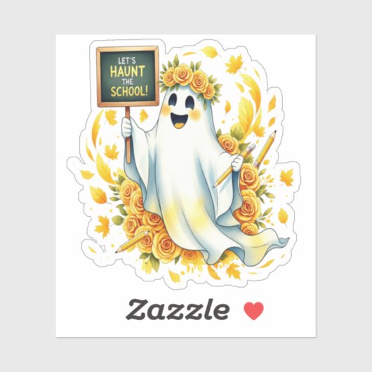 Activiteiten in de omgeving van Ghost Haunt School Sticker (Vel)