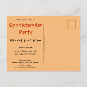 Activiteiten in de omgeving van Ghosts and Goblins Uitnodiging Briefkaart