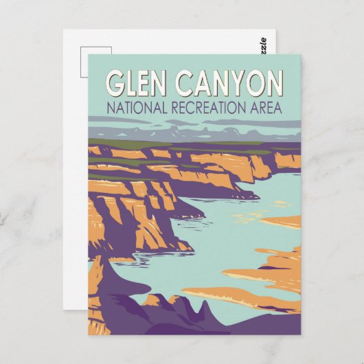 Activiteiten in de omgeving van Glen Canyon Lake P Briefkaart (Voorkant / Achterkant)