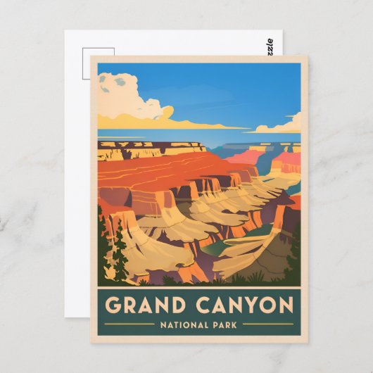 Activiteiten in de omgeving van Grand Canyon Natio Briefkaart (Voorkant / Achterkant)