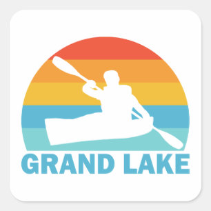 Activiteiten in de omgeving van Grand Lake Colorad Vierkante Sticker