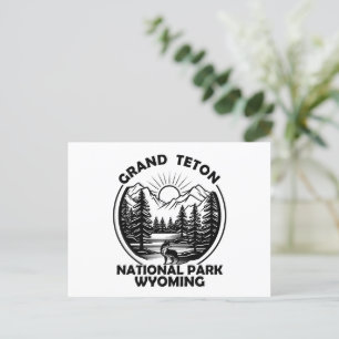 Activiteiten in de omgeving van Grand Teton Mounta Feestdagenkaart