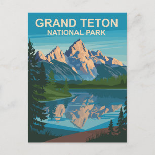 Activiteiten in de omgeving van Grand Teton Nation Briefkaart