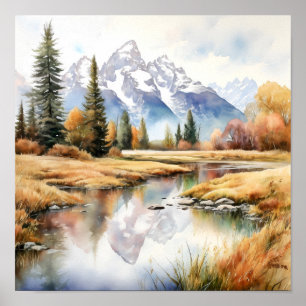 Activiteiten in de omgeving van Grand Teton Nation Poster
