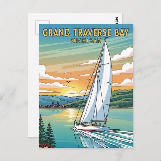 Activiteiten in de omgeving van Grand Traverse Bay Briefkaart (Voorkant / Achterkant)