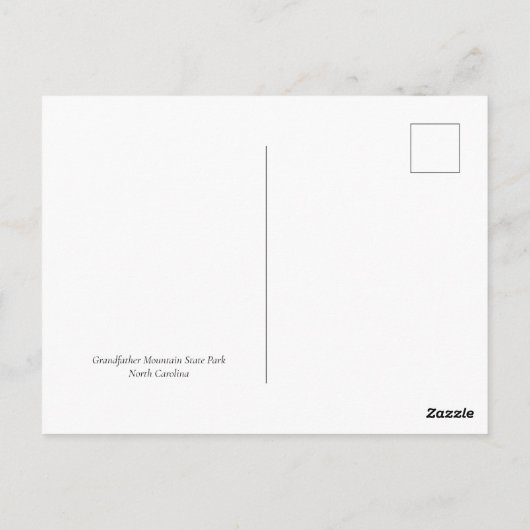 Activiteiten in de omgeving van Grandfather Mounta Briefkaart (Achterkant)