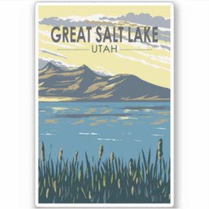 Activiteiten in de omgeving van Great Salt Lake Ut Sticker