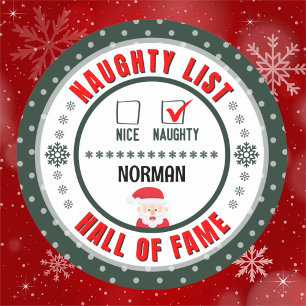 Activiteiten in de omgeving van Green Naughty Nice Ronde Sticker