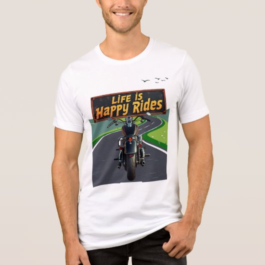 Activiteiten in de omgeving van Happy Rides Biker  Tri-Blend Shirt (Voorkant)