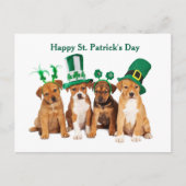 Activiteiten in de omgeving van Happy St. Patrick' Feestdagenkaart (Voorkant)