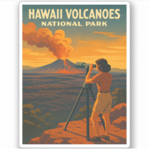 Activiteiten in de omgeving van Hawaii Volcanoes N Sticker