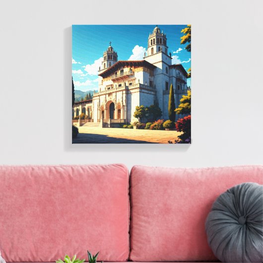 Activiteiten in de omgeving van Hearst Castle San Canvas Afdruk (Insitu (Woonkamer))