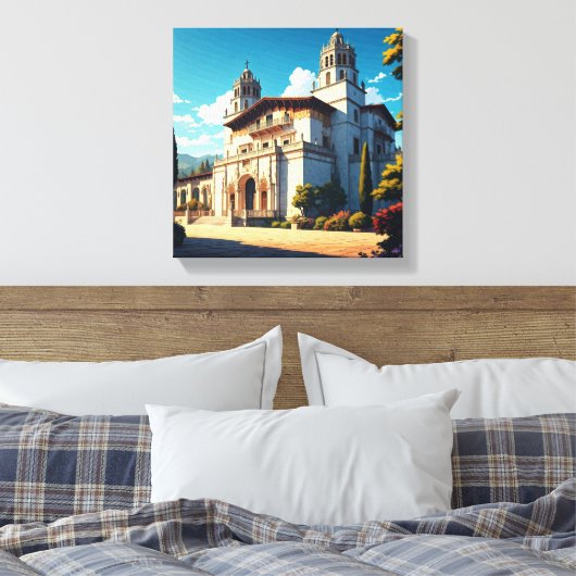 Activiteiten in de omgeving van Hearst Castle San Canvas Afdruk (Insitu (Slaapkamer))