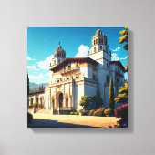 Activiteiten in de omgeving van Hearst Castle San Canvas Afdruk (Voorkant)