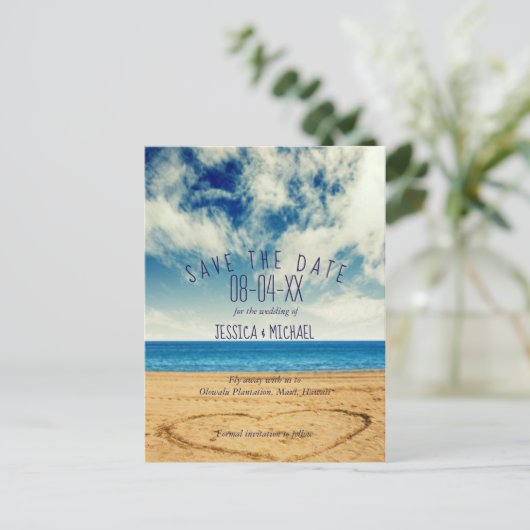 Activiteiten in de omgeving van Heart on the Sand  Aankondigingskaart (Staand voorkant)