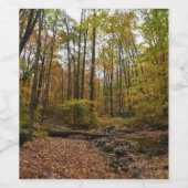 Activiteiten in de omgeving van herfst Creek at La Wijn Etiket (Enkel label)