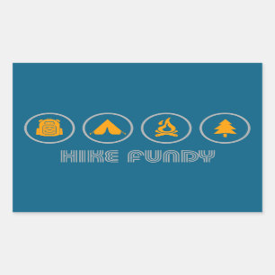 Activiteiten in de omgeving van Hike Fundy Nationa Rechthoekige Sticker