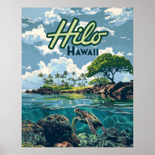 Activiteiten in de omgeving van Hilo Hawaii Big Is Poster
