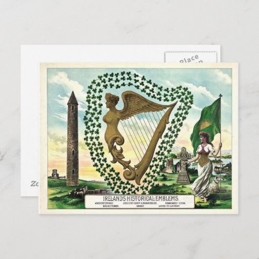 Activiteiten in de omgeving van Historic Ireland S Briefkaart (Voorkant / Achterkant)