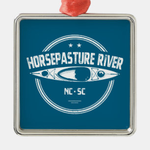 Activiteiten in de omgeving van Horsepasture River Metalen Ornament