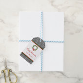 Activiteiten in de omgeving van Houndstooth Border Cadeaulabel (Met Touw)