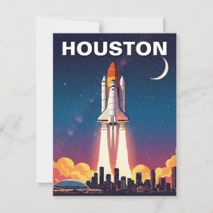 Activiteiten in de omgeving van Houston Texas Skyl Briefkaart