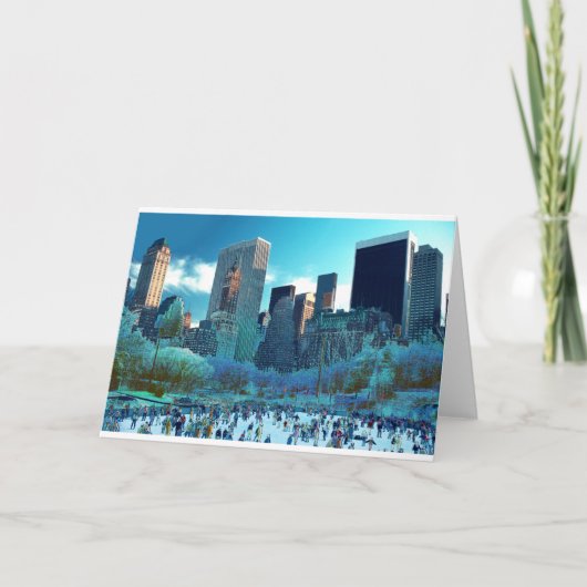 Activiteiten in de omgeving van Ice Skating Fantas Feestdagen Kaart (Voorkant)