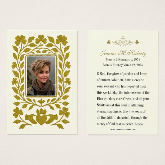 Activiteiten in de omgeving van Irish Gold Claddag Visitekaartje (Voorkant /achterkant)