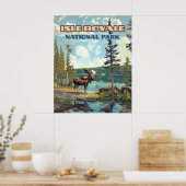 Activiteiten in de omgeving van Isle Royale Nation Poster (Keuken)