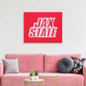 Activiteiten in de omgeving van Jacksonville State Canvas Afdruk (Insitu (Woonkamer))