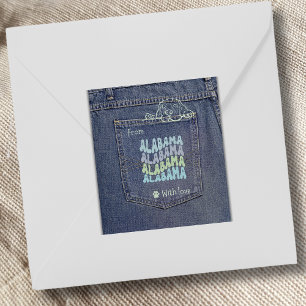 Activiteiten in de omgeving van Jean Pocket Classi Vierkante Sticker