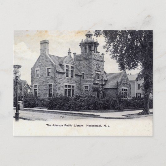 Activiteiten in de omgeving van Johnson Library, H Briefkaart (Voorkant)